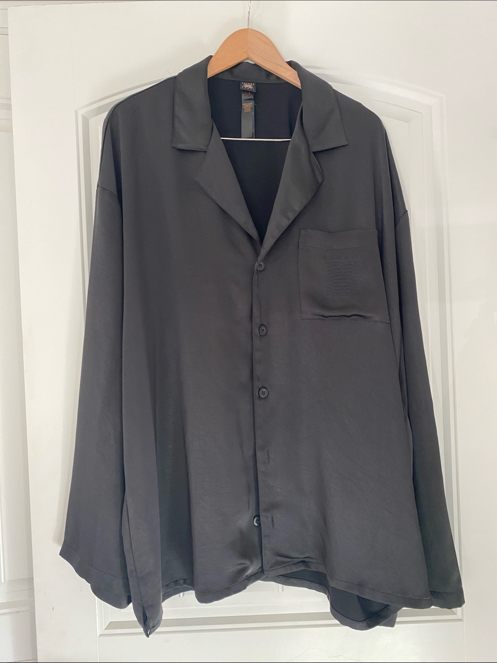 Savage X Fenty Black Sleep Shirt with Logo size Large